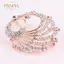 PNPIA- Pha Lê Đậu Hà Lan Động Vật Xò Tiệc Trang Trí Nữ Khăn Thổ Cẩm Pin Trang Sức