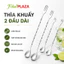 Thìa Khuấy Bar Spoon 2 Đầu Dài, Dụng Cụ Pha Chế, Thìa Khuấy Cocktail Tiện Lợi Cho Barista