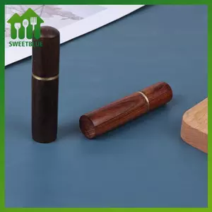 SWEET 1 Máy Tính Toothpi Buet Gỗ Mun Răng Giá Đỡ Buet Mini Hộp Quà Tặng Handmade n