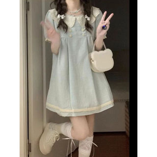 [Pre-Order]- Set Váy Babydoll Mùa Hè Cổ Búp Bê Dễ Thương Phong Cách Nhật Bản