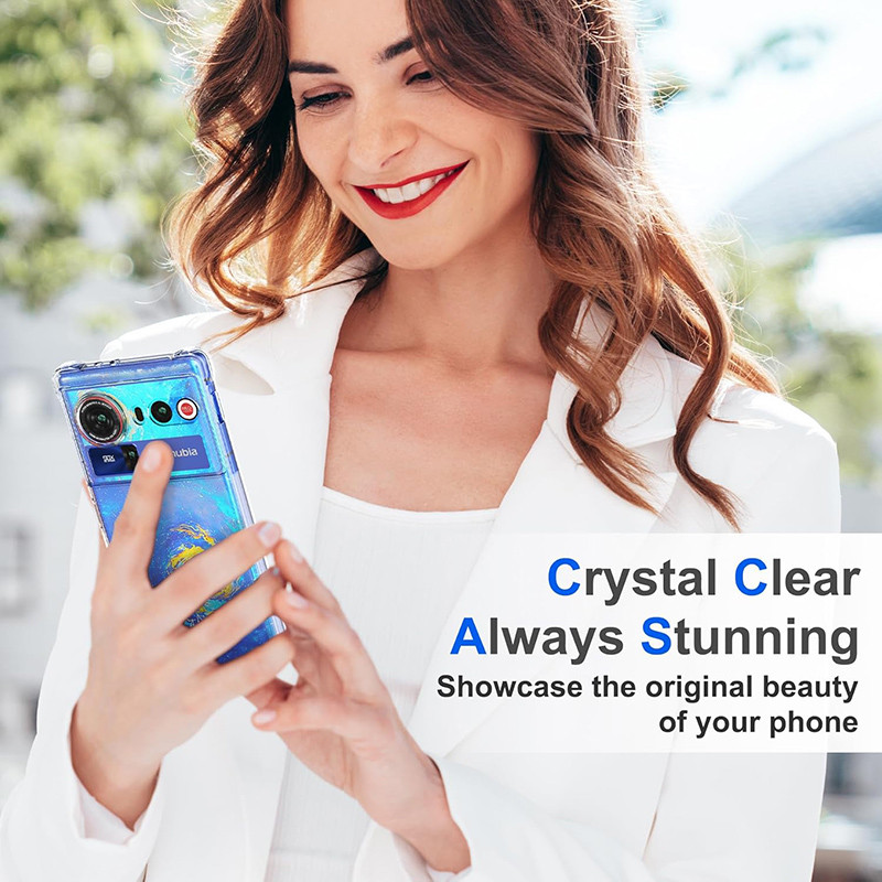 Dành Cho ZTE nubia Z80 Siêu Mềm Chống Sốc Pha Lê Gel Trong Suốt TPU Chống Sốc