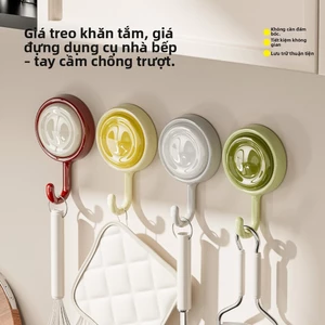 Móc treo nhà bếp phòng tắm đa chức năng loại cốc hút, móc treo khăn mạnh mẽ