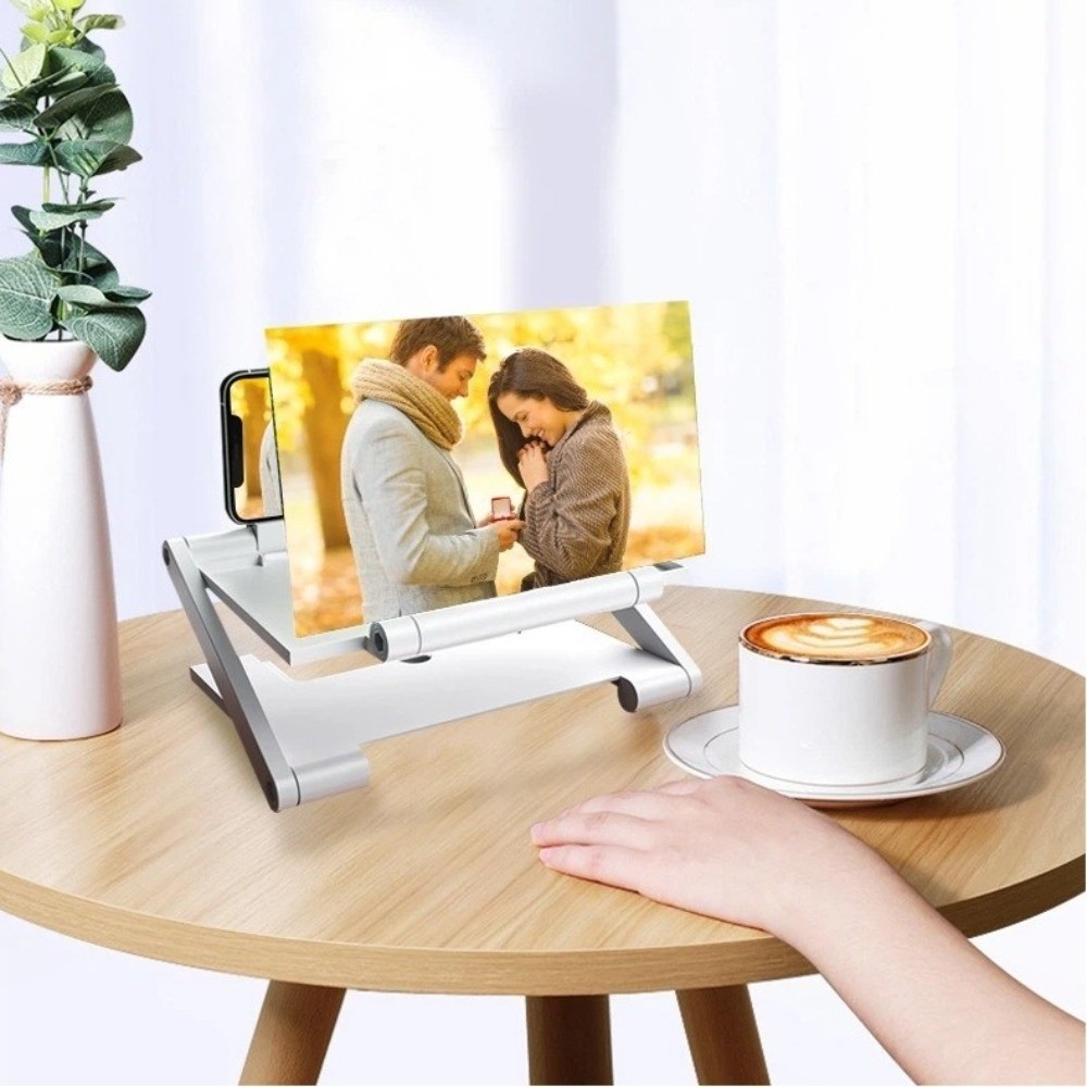 Bộ khuếch đại màn hình điện thoại di động FLAZEA, Kính lúp điện thoại di động đa chức năng HD, Máy chiếu HD màn hình phóng to gấp