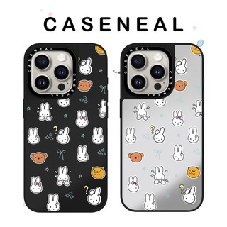 Ốp Điện Thoại Trong Suốt Gương Miffy Thỏ Dễ Thương Thích Hợp Cho iPhone 17ProMax 17pro 17 air 16promax 16 15promax 15 14promax 13 13promax Ốp Lưng Cứng Chống Rơi Thời Trang
