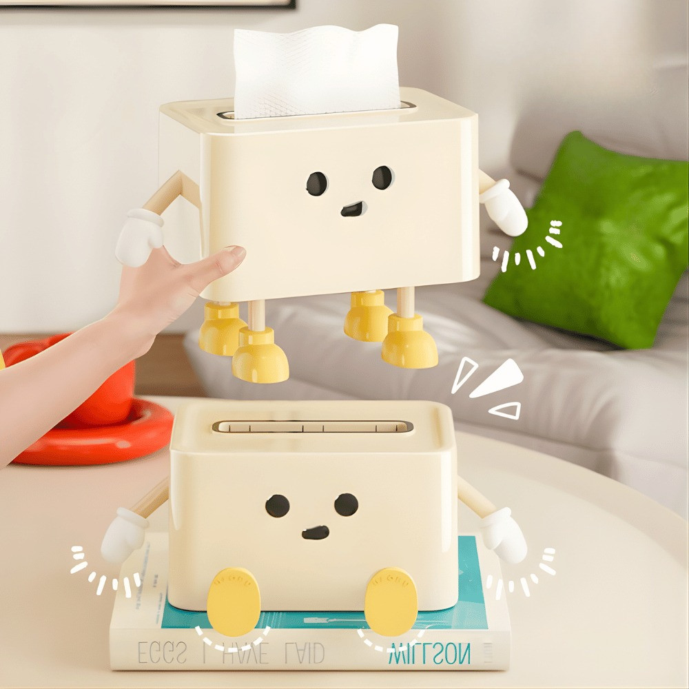 Hộp đựng khăn giấy để bàn dễ thương DINO, Hộp giấy ăn decor, Hộp giấy vệ sinh đa chức năng cao cấp