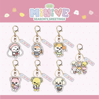 Kpop Idol IVE Phim hoạt hình Mùa 2026 Acrylic Móc khóa Túi Phụ kiện quyến rũ