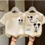 Áo Thun Bé Gái - Bé Trai CHUỘT MICKY QC45 K.Kid Áo Phông Cotton Mát Size 8-20kg M9998