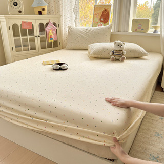 Loại A Phương pháp cổ xưa Khăn trải giường cotton rửa nguyên chất Vỏ giường Simmons Vỏ bọc nệm chống trượt Vỏ bảo vệ Tấm trải giường cotton Bộ ba mảnh 4 NPPW