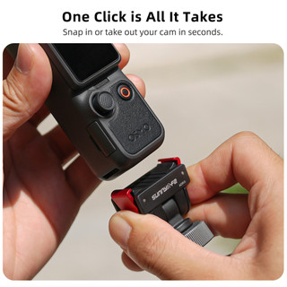 Dành Cho DJI Osmo Pocket 4 / 3 Bộ Chuyển Đổi Phát Hành Nhanh 1 / 4 "Lỗ Ren 180 ° Túi mở rộng có thể điều chỉnh 4 phụ kiện