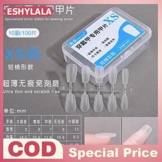 [Bea-t] 100 Đầu móng giả thiết kế vừa mờ, hoàn thiện, dụng cụ nối dài, bấm trực tiếp lên móng