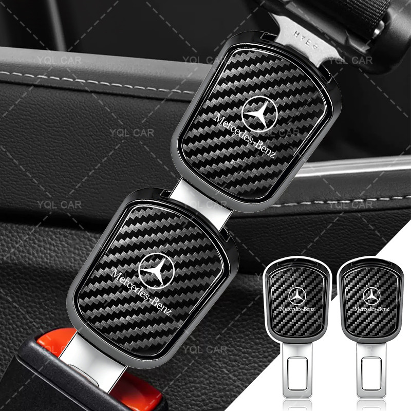 1 / 2 Chiếc Cao Cấp Dây An Toàn Xe Ô Tô Mở Rộng Dây An Toàn Cắm Cho Xe Mercedes AMG W204 W205 W206 C63 E63 GLA45 GLC43 GLE53 GT