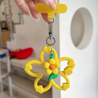 Mặt dây chuyền hoa anh đào rỗng Spring Ins dành cho bé gái, sức sống hoa màu dopamine phổ thông mới