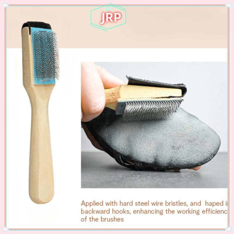 JRP Làm Sạch Giày Bàn Chải Gỗ Cho Da Lộn Và Da Dây Thép Không Gỉ Lâu Dài Bảo Vệ Bao Da Chăm Sóc Giày Essential JRP