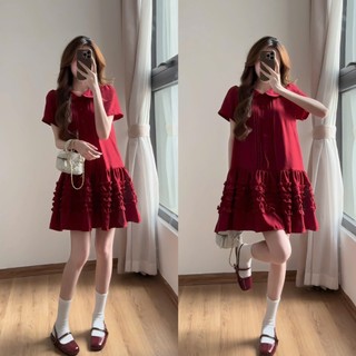 Váy babydoll thắt eo xếp ly chiết eo nhẹ nhàng dáng xòe - Váy dáng suông tiểu thư