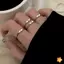 Bạc Thời Trang Hàn Quốc 26 Chữ A-Z Mở Nhẫn Nam Nữ Nhẫn Cặp Đôi Quà Tặng Trang Sức Mới