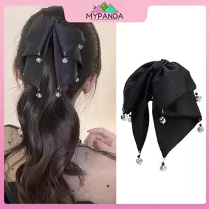 MYPANDA Shine Kim Cương Giả Ren Vải Nơ Kẹp Tóc Cá Mập Kẹp Tóc Móng Vuốt Cho Nữ Thời Trang Tính Khí Phụ Kiện Tóc.