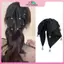 MYPANDA Shine Kim Cương Giả Ren Vải Nơ Kẹp Tóc Cá Mập Kẹp Tóc Móng Vuốt Cho Nữ Thời Trang Tính Khí Phụ Kiện Tóc.
