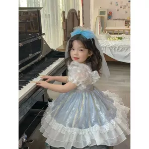 Đầm công chúa cô gái phong cách phương Tây mùa hè phong cách Gothic thời trang cô gái lông tơ