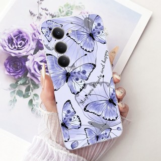 Dành Cho Xiaomi Redmi 15 4G Vỏ Mới Phong Cách Bướm Hoa Mềm Silicon Mỏng TPU Trong Suốt Ốp Lưng Cho Xiaomi Redmi 15 5G Vỏ Điện Thoại
