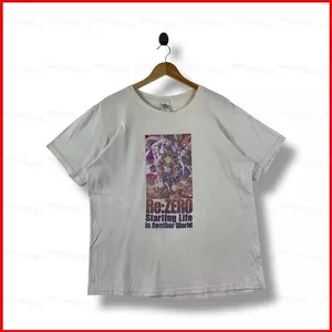 GC1 RE-ZERO bắt đầu cuộc sống ở một thế giới khác thoải mái áo thun anime mềm mại áo thun ngắn tay GC1