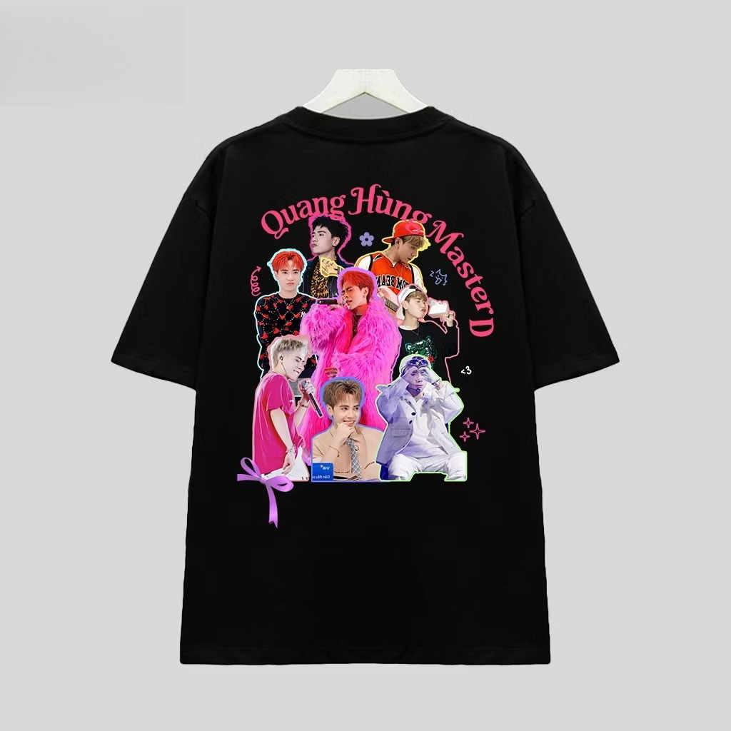 （Giao hàng 24h）Angela Áo Thun Oversize In Tên Quang Hùng MasterD Muzik ! Cotton 100% 260GSM Dày Co Dãn 2 Chiều