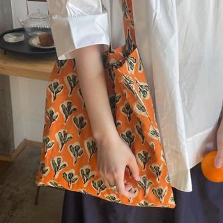 Túi vải Cotton nhuộm truyền thống Túi bảo vệ môi trường Phiên bản Hàn Quốc Túi đeo vai phù hợp đơn giản để