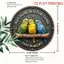 HELLOYOUNG Vintage Canary Bird Kim Loại Trang Trí Tường Cho Phòng Khách Nghệ Thuật Gia Đình