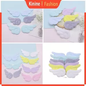 KIN 10 Miếng Dán Hình Cánh Thiên Thần Sang Trọng Miếng Dán DIY Găng Tay Búp Bê Ba Lô Móc Khóa Dụng Cụ