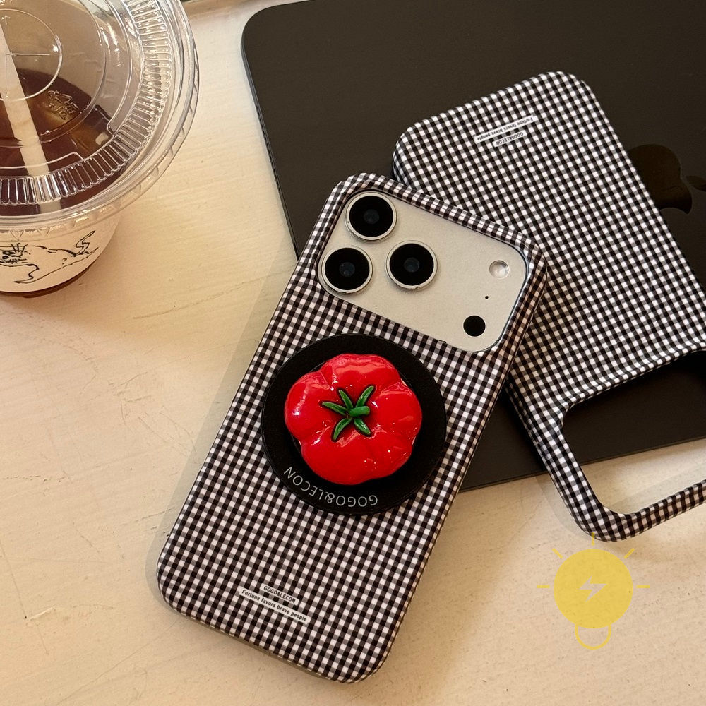 Phone Case For iPhone 17 Pro Max 16 15 PC Magnetic Hard Aesthetic Korean Cute