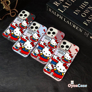 Ốp Lưng IMD Hello Kitty "Super Girl" Cho Huawei Pura 90 Ultra 80 Pro Plus Ultra Nova 14 Pro Ultra Y72S Y72 Y63 4G Honor 600 Pro X7D X5D Plus Magic 8 Lite Vỏ Nơ & Bơi Hoạt Hình