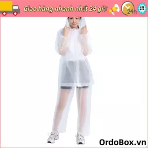 Áo mưa chia đôi ORDOBOX, Bộ áo mưa chống gió Eva, Nút tăng cường độ phủ toàn diện nhẹ Áo mưa đi xe đạp có thể điều chỉnh Hoạt động ngoài trời