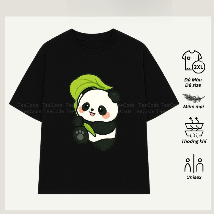 （Giao hàng 24h）Angela Áo Thun Hoạt Hình Sanrio Panda Gấu Trúc Dễ Thương Cute Unisex Form Rộng Nam Nữ Local Brand