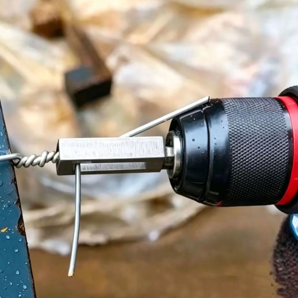 Twister dây khoan BORAGETE, Công cụ xoắn dây thép hợp kim chuôi lục giác 1 / 4 ", Công cụ dây buộc cốt thép hạng nặng dễ sử dụng để buộc và xây dựng cốt thép