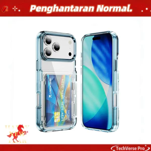 Đế đựng thẻ, Dành cho iPhone 17 Pro Max và iPhone 17, Ốp điện thoại trong suốt, Tương thích với iPhone 16, 15, 14, 13, 12, 11, XR, Vỏ bảo vệ nhỏ gọn, Chống sốc, Bảo vệ