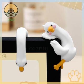[Z & O] Trang trí động vật hoạt hình bằng nhựa cho bàn làm việc Bảng điều khiển ô tô Màn hình TV Ý tưởng quà tặng Hình vịt 3D dễ thương Hình vịt nhựa Trang trí thú vị.