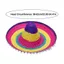 THEGIRL8B Mũ Rơm Mexico, Giai Đoạn Biến Dạng Mũ Rơm Tự Nhiên Mexico Đảng, Mùa Hè Vành Rộng Nhiều Màu Sắc Mũ Chống Nắng Carnival Sombrero Trang Trí Tiệc