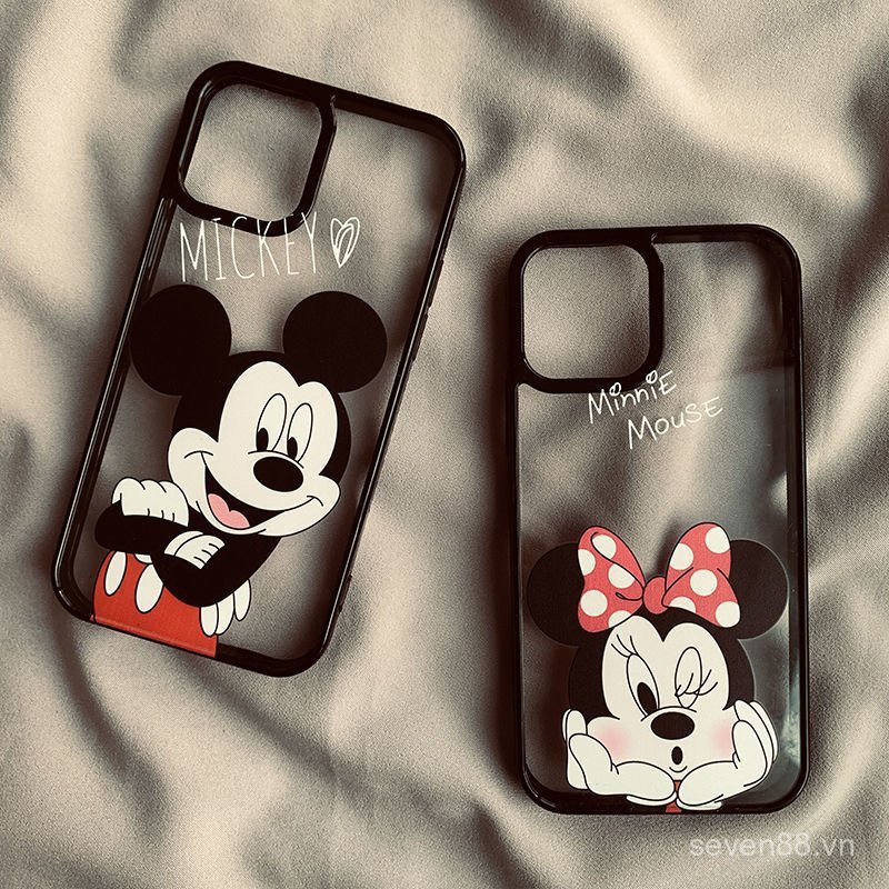 Ốp Điện Thoại Thích Hợp Cho iPhone 7 8 X XS XR XSMAX 11 12 13 14 15 16 17 Pro max Plus Air Couple Mickey Minnie Vỏ Bảo Vệ Chống Sốc Bao Gồm Tất Cả WWWM