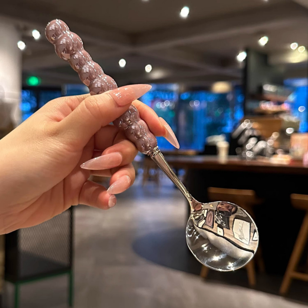Thìa Ăn Cao Cấp Inox Thiết Kế Ngọc Trai Sang Trọng, Vệ Sinh Nhanh Gọn