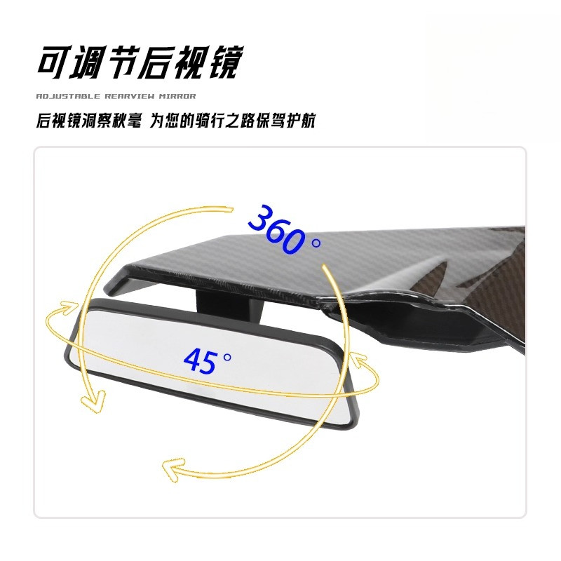 Dành Cho Xe Yamaha YZF R1 R3 R6 R15 R25 125 Winglet Gương Chiếu Hậu Sửa Đổi Phụ Kiện