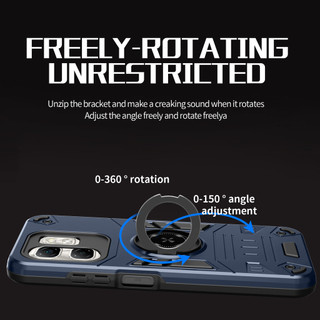 Dành Cho infinix Hot 50i X6531 / Smart 9 Ốp điện thoại Nhẫn Đứng Giáp Lưng Cứng Bảo Vệ Hạng Nặng Khung TPU Mềm Chống Sốc Mỏng Bao
