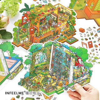 InfeelMe My Cabin 21.0 Series Collage Giải Nén Cảnh 2.5D Cảnh Quan Dán