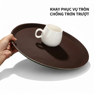 Khay phục vụ tròn chống trượt cao cấp đủ size 28cm, 36cm, 40cm