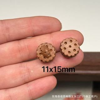 Vòng cổ và vòng tay handmade từ gỗ, đậu phộng và hoa hồng - Bộ phụ kiện tình yêu DIY JXYS