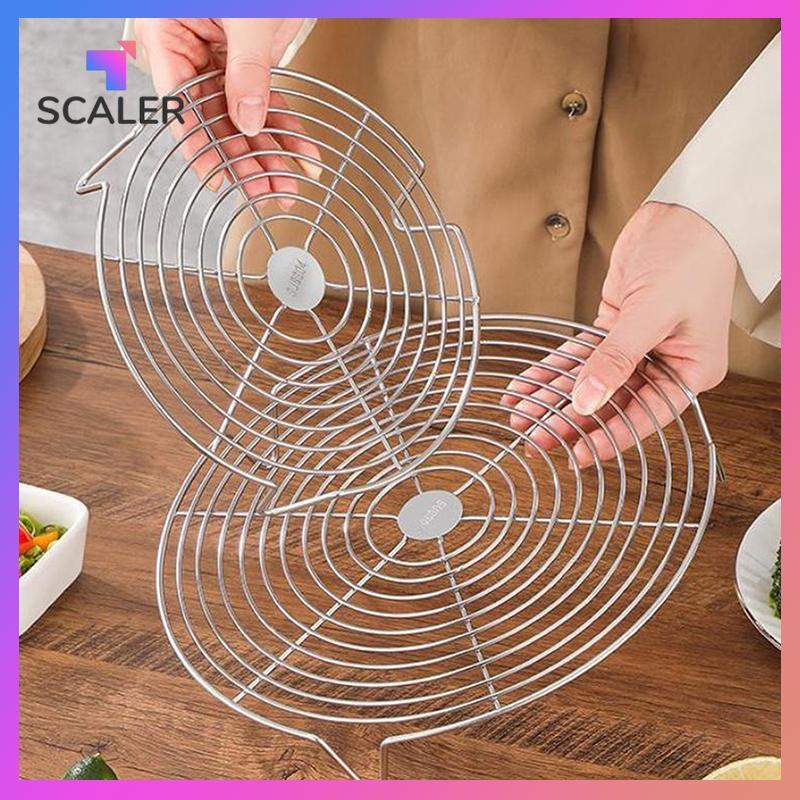 SCALER Giá hấp bằng thép không gỉ Khay hấp Nồi Bánh bao Trứng nướng Giá đỡ Bộ đồ ăn nhà bếp Dụng cụ nấu ăn.