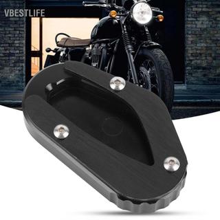 VBESTLIFE Xe máy Chân đế Pad Side Stand Mở rộng mở rộng Phù hợp cho T100 / T120 (Màu đen)