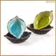 Đĩa Gia Vị Hình Lá Gốm, Ice Crack Glaze, Bát Giấm Nước Tương Nhỏ, Phụ Kiện Nhà Bếp