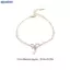 Bluelover Thời Trang Nữ Nơ Ngọc Trai Quyến Rũ Vòng Tay Pha Lê Chất Lượng Cao Mỏng Dây Chuyền Vòng Tay Trang Sức Thời Trang Hello Cô Gái Quà Tặng Mới