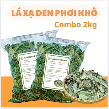 Combo 2kg Xạ đen Hoà Bình phơi khô hàng đẹp chất lượng loại 1