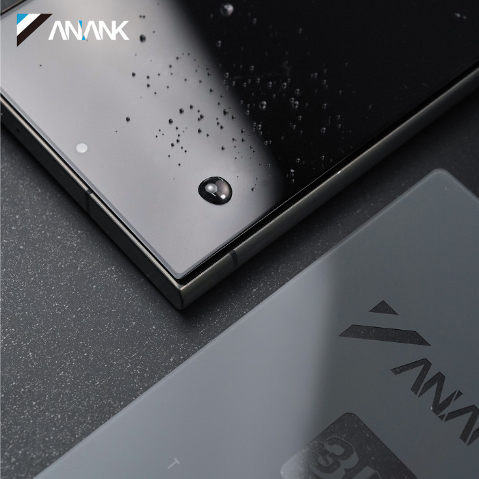 [Chính Hãng] Kính Cường Lực 3D Anank Cho Samsung S24 /S25 / S26 Ultra - Trong, Chống Nhìn Trộm, Vân Tay Siêu Âm Nhạy Bén
