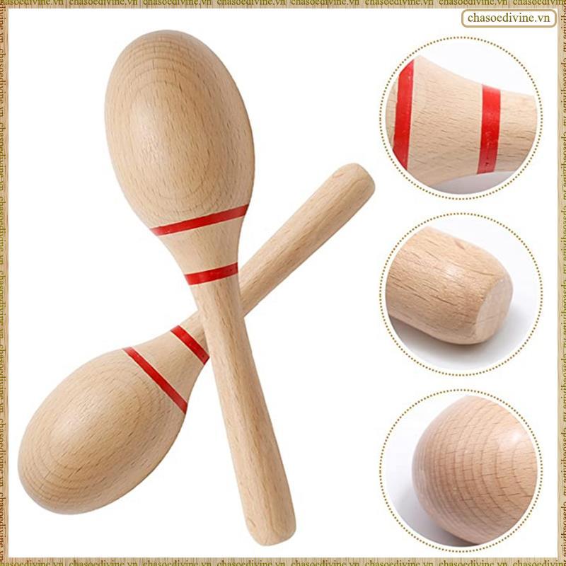 [K O G X] Máy lắc Rumba bằng gỗ sồi Maracas Nhạc cụ Latin Nhạc cụ dành cho trò chơi Đảng ủng hộ